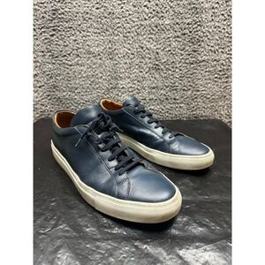 Common Projects Original Achilles Lace Up‎ Leather Sneaker Blue Mens Size 46 US